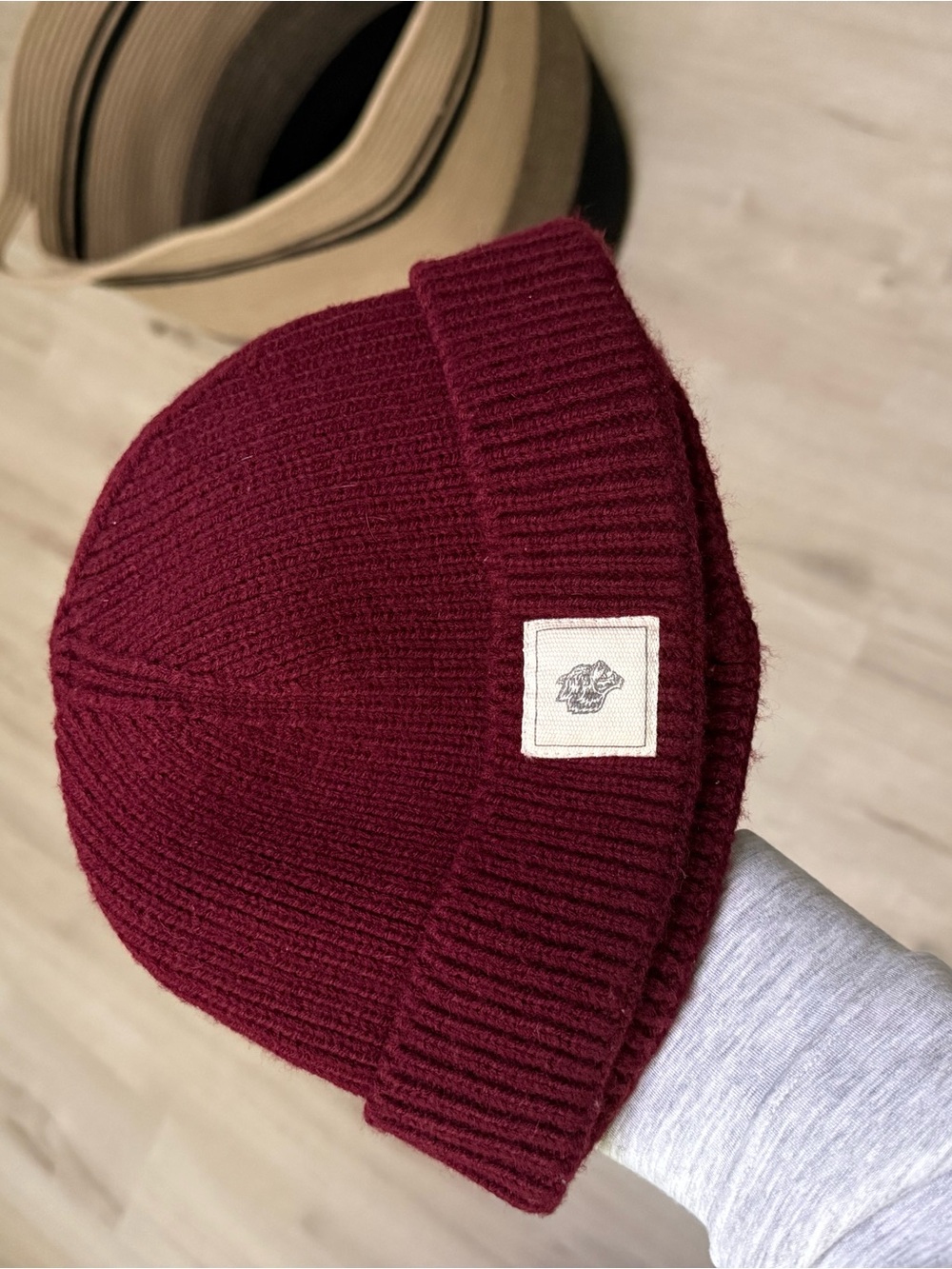 Darc Sport Men's Ribbed Beanie - Burgundy